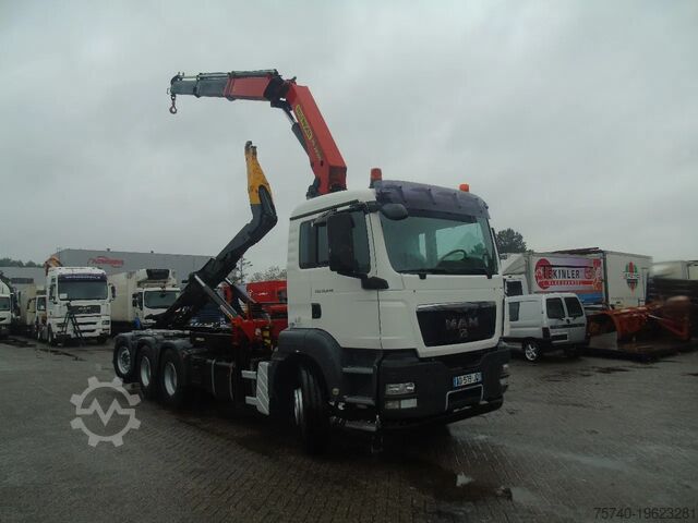 Crane truck MAN TGS 35.440 + PALFINGER 24500 + 8X4 + EURO 5 + R...