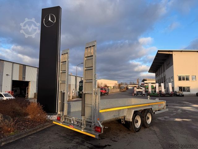 Tieflader Anhänger Wörmann BauTL105.55/200 Rampen verzinkt