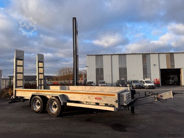 Tieflader Anhänger Wörmann BauTL105.55/200 Rampen verzinkt