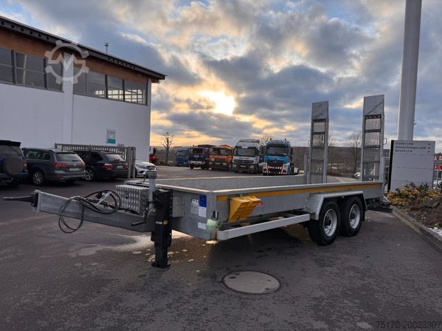 Tieflader Anhänger Wörmann BauTL105.55/200 Rampen verzinkt