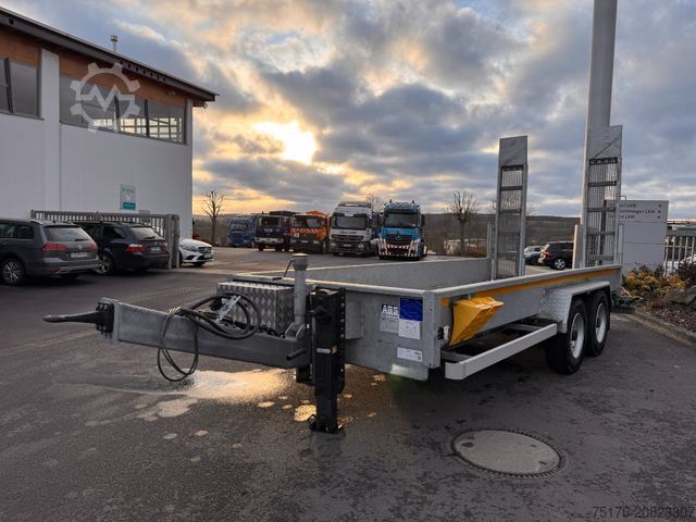 Tieflader Anhänger Wörmann BauTL105.55/200 Rampen verzinkt