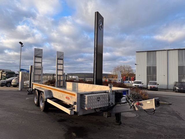 Tieflader Anhänger Wörmann BauTL105.55/200 Rampen verzinkt