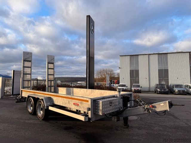 Tieflader Anhänger Wörmann BauTL105.55/200 Rampen verzinkt