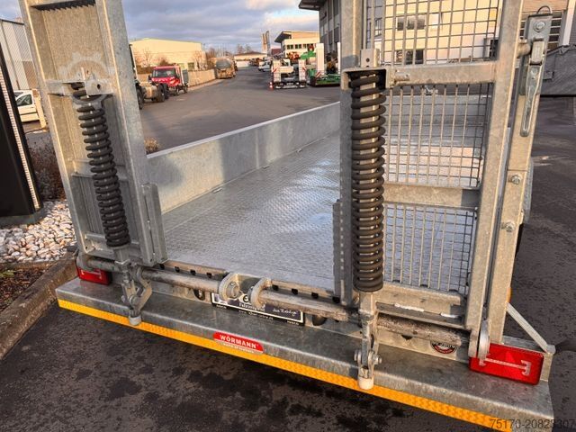 Tieflader Anhänger Wörmann BauTL105.55/200 Rampen verzinkt