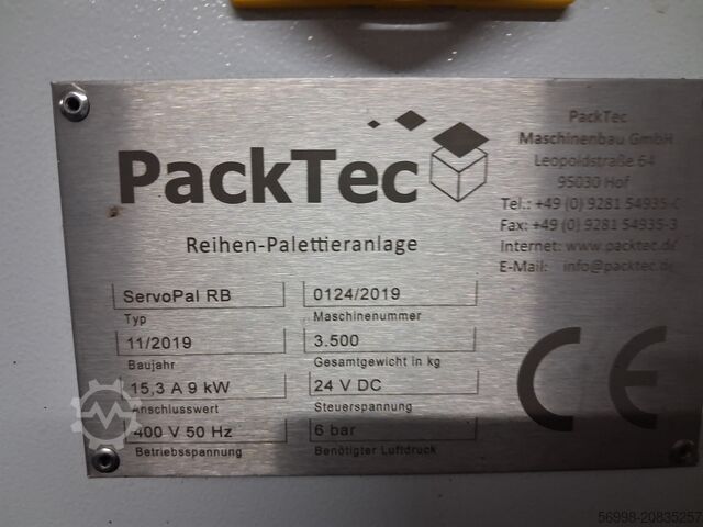 Getränkemaschine Kistenpalettierung Pack-Tec ServoPalRB
