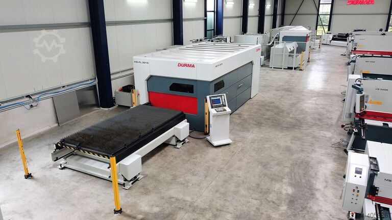 Demonstration laser cutting machine Durma HD-F 3015 Fiber mit Regalsystem 6 kW
