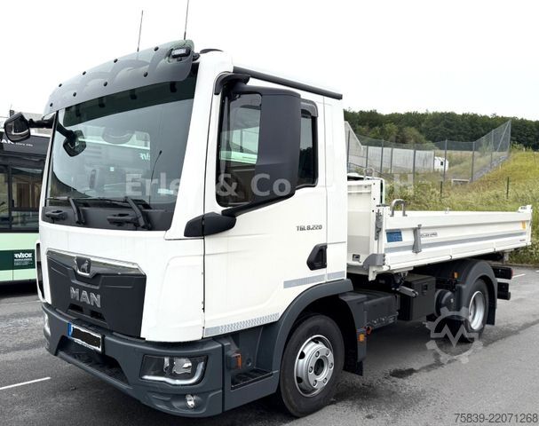 Three-way tipper van MAN 8.220 TGL, Klima, 2x AHK, Meiller, R.Kamera
