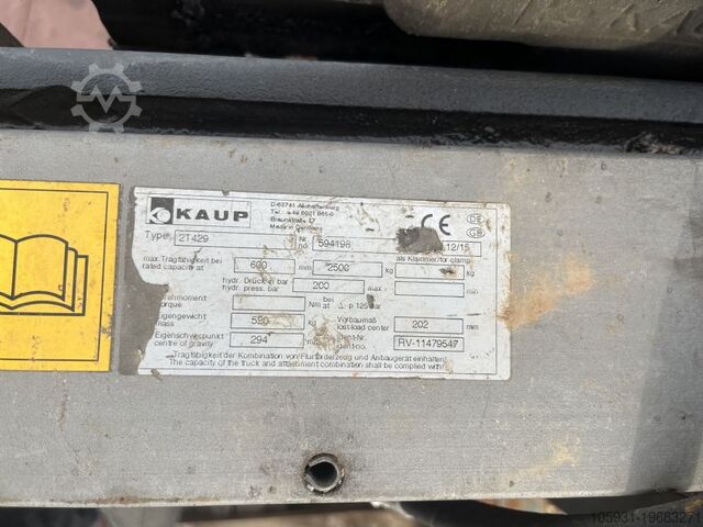 Multi-pallet handler 2/1 profile type Kaup 2T429