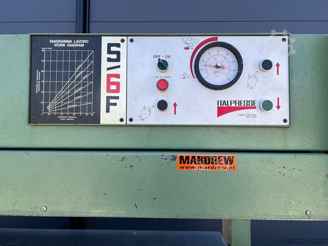 Shelf press 16/26 Italpresse S6F 1300x3000 16/26