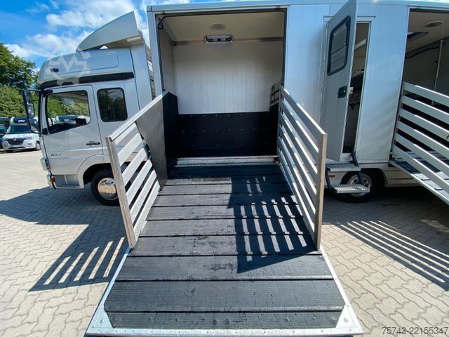 Livestock transporter MERCEDES-BENZ Atego 8180 3-4  Pferde  Wohnung