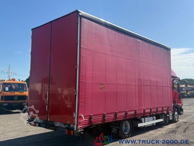 Flatbed truck with tarp Iveco 80E22 Jumbo Schiebeplane L+R Gr. Haus AHK Klima