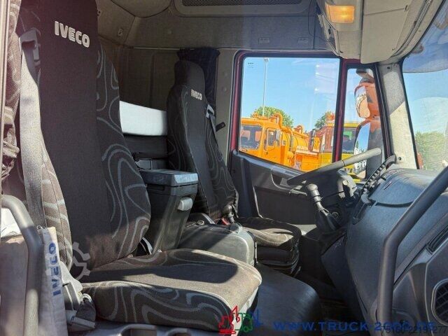 Flatbed truck with tarp Iveco 80E22 Jumbo Schiebeplane L+R Gr. Haus AHK Klima