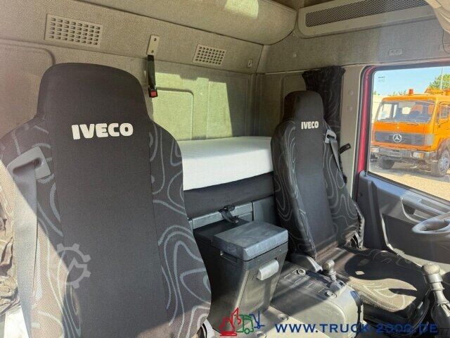 Flatbed truck with tarp Iveco 80E22 Jumbo Schiebeplane L+R Gr. Haus AHK Klima