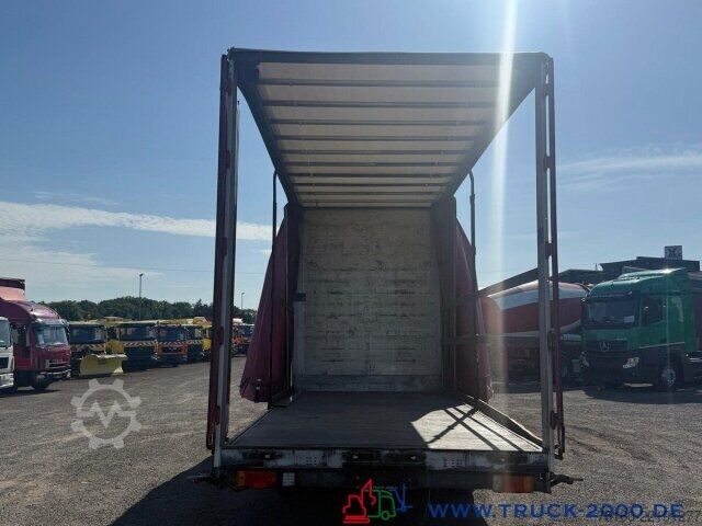 Flatbed truck with tarp Iveco 80E22 Jumbo Schiebeplane L+R Gr. Haus AHK Klima