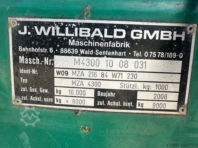 Sonstige Willibald MZA 4300 / Shredder / Hächsler