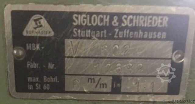 Standbohrmaschine MK3 mit Zweispindelbohrkopf Abarboga Maskiner GM2508