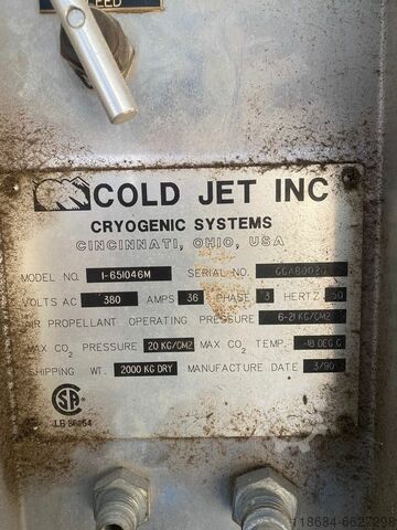 Dry ice Pelletizer and blast machine Cold jet (Pelletizer, dry ice blasting) 651046M