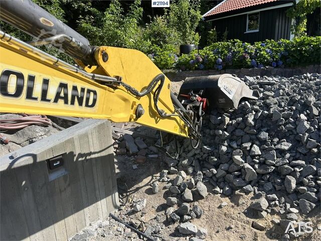 Crawler excavator New Holland E55B excavator w/ digging bucket, sanding bucket,