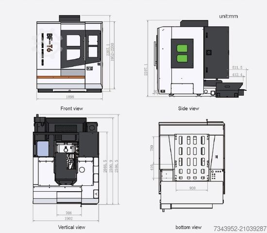 Vertikales Bearbeitungszentrum Beofeng BF-T6
