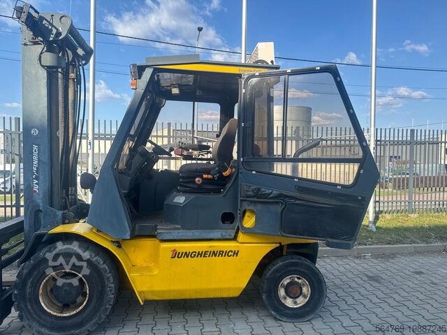 4-wheel forklift Jungheinrich DFG45/Positioner+sideshift/Air condition