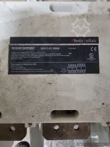 Lasttrennschalter Photovoltaik 2000A Socomec SIRCO DC 2000A 27DC4201