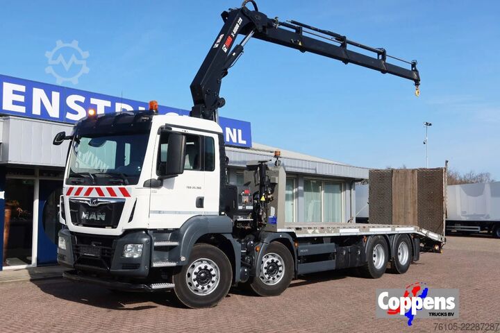 Autotransporter MAN TGS 35.360 8x2 Oprijvrachtwagen + Hiab 228 E3