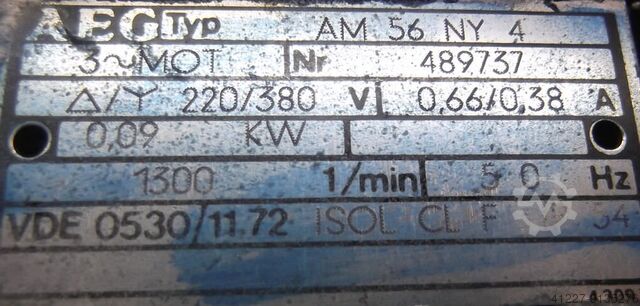 Gear motor 0.09 kW 4 rpm AEG AM56NY4