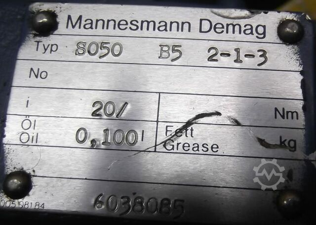 Gear motor 0.55 kW 80 rpm Demag UMF80AX-4Z