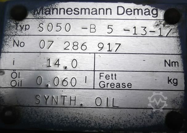 Gear motor 0.55 kW 110 rpm Demag UMF80AX-4Z