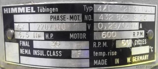 Winding motor TA = 8 Nm 25 rpm Himmel 42DF12HR710St