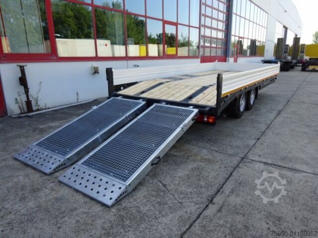 Tieflader Anhänger Möslein TTT 13 6,2 BR Weiß  Neuer 13 t GG Tandemtieflader mit Breiten Rampen