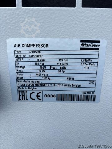 Screw compressor Atlas Copco ZT37VSD