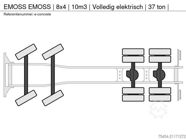 Mixer EMOSS EMOSS | 8x4 | 10m3 | Volledig elektrisch | 37 t...