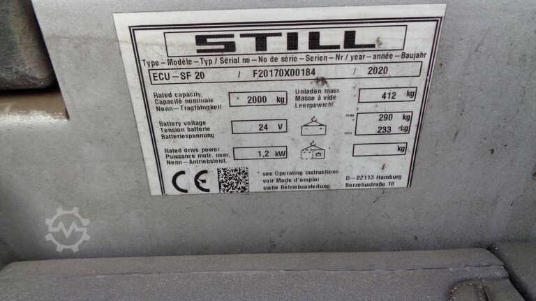 Niederhubwagen STILL ECU SF20