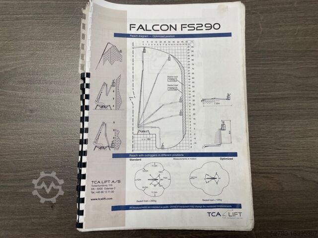 Telescopic boom lift Falcon Spider FS 290