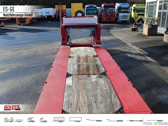 Tieflader-Sattelauflieger FAYMONVILLE Megamax Tiefbett 2x10 t, Bolzen-Laschen-Kupplung