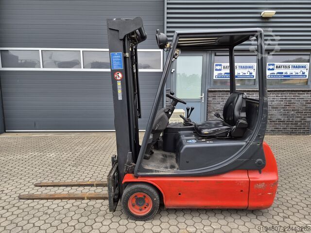 Gabelstapler Linde E16C, Triplex, Freelift & Sideshift.