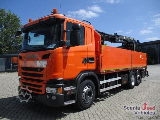 LKW mit Pritsche (offen) Scania G 370 LB6x2*4HNA / PK21001L, Steinzange