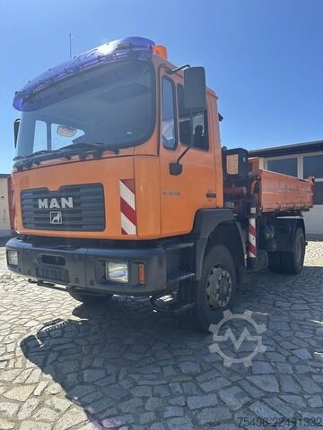 Tipper van man ME 18.250 ,4x4, 3-S-Ki.,Atlas-Kran 105.2, AHK