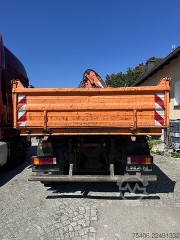 Tipper van man ME 18.250 ,4x4, 3-S-Ki.,Atlas-Kran 105.2, AHK