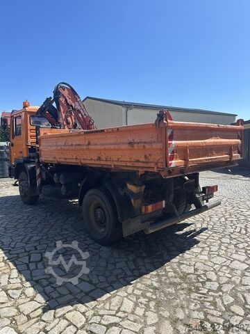 Three-way tipper van man ME 18.250,4x4, 3-S-Ki.,Atlas-Kran 105.2, AHK
