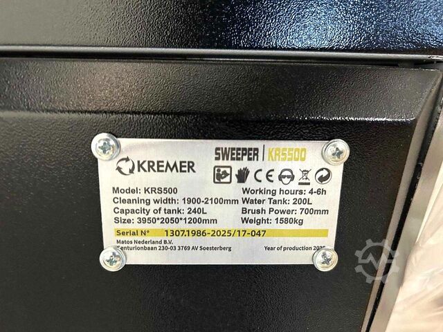 Road sweeper Kremer KRS 500