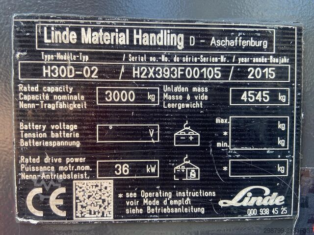 Dieselstapler Linde H 30 D - 393