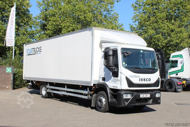 Box truck Iveco Eurocargo  120-210 E6 Koffer 8,6m Klima LBW1500Kg
