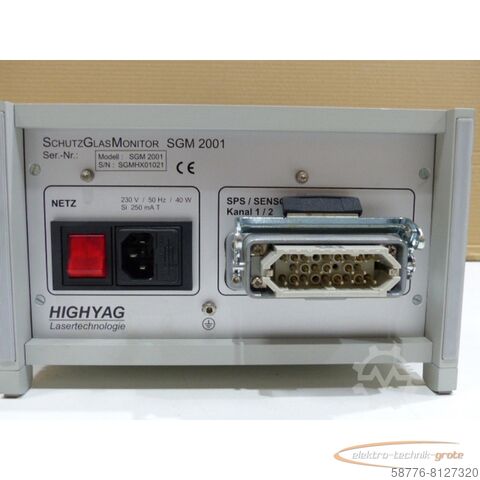Komponente  Highyag SGM 2001 Schutz Glas Monitor