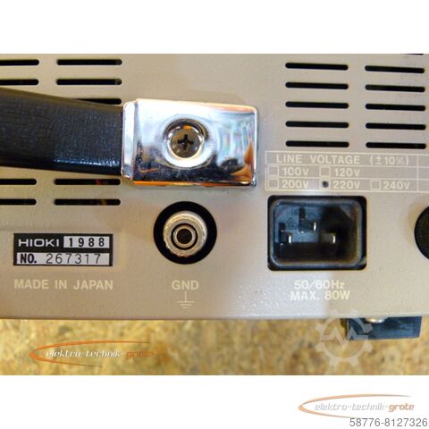 Component Hioki 8811 Wellenform-Speicherschreiber mit Zubehör