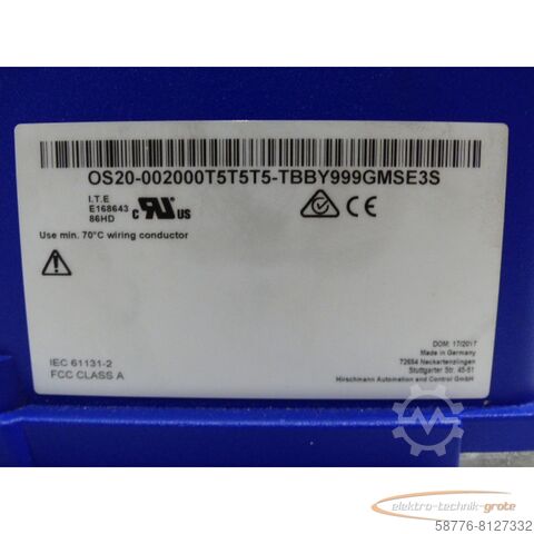 Component Hirschmann OCTOPUS OS20-002000T5T5T5-TBBY999GMSE3S Ethernet Switch