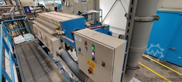 Chamber filter-press Kammerfilterpresse 630 KFP630