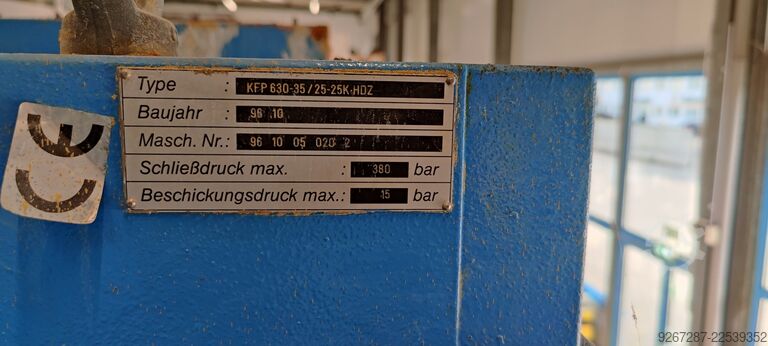 Chamber filter-press Kammerfilterpresse 630 KFP630
