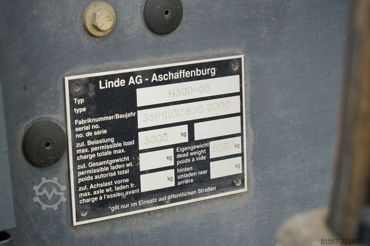 Gabelstapler Linde H 30 D-03 | 2000